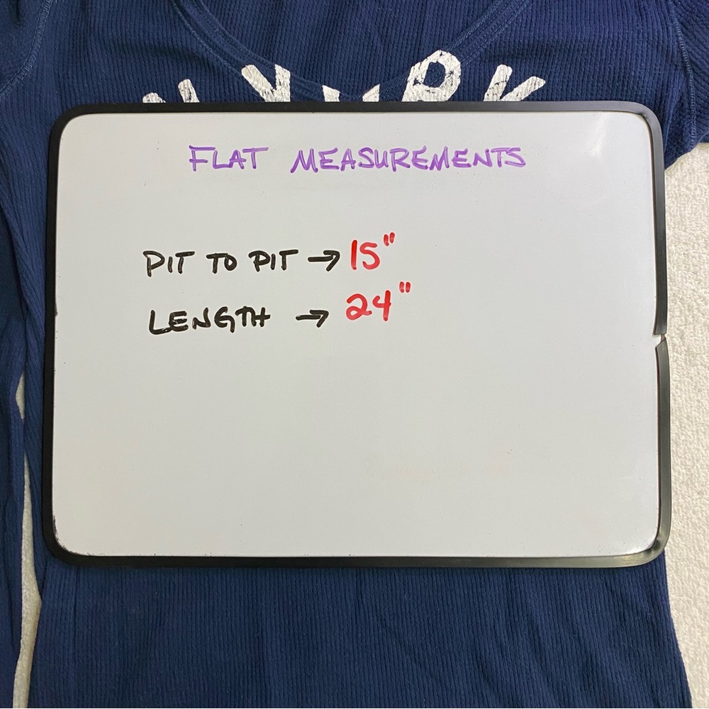 Vintage Y2K Aeropostale Dark Blue Long Sleeve Deep V Neck Ribbed Top M - Picture 5 of 15